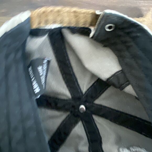 Lucky NYC 01 Factory Distressed Brown Dad Baseball Hat Cap Adjustable 2001 VTG - Picture 10 of 11